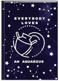 Thumbnail for Zodiac Sign Journal - Everybody Loves an Aquarius - Front View