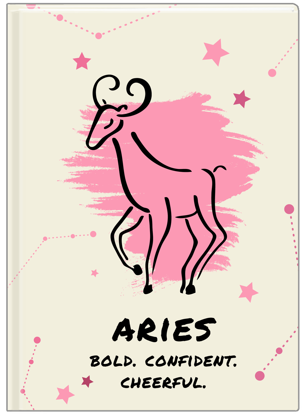 Zodiac Sign Journal - Characteristics of an Aries - Front View