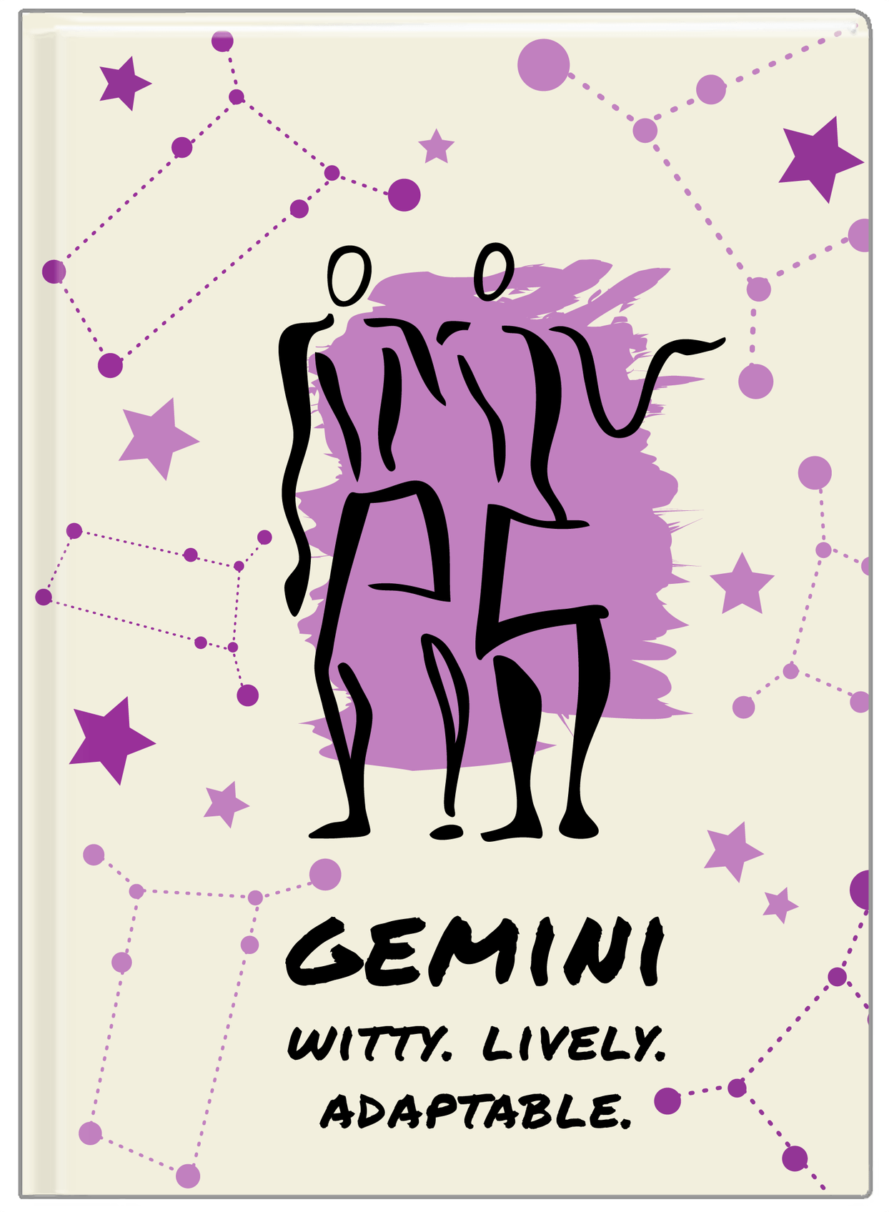 Zodiac Sign Journal - Characteristics of a Gemini - Front View