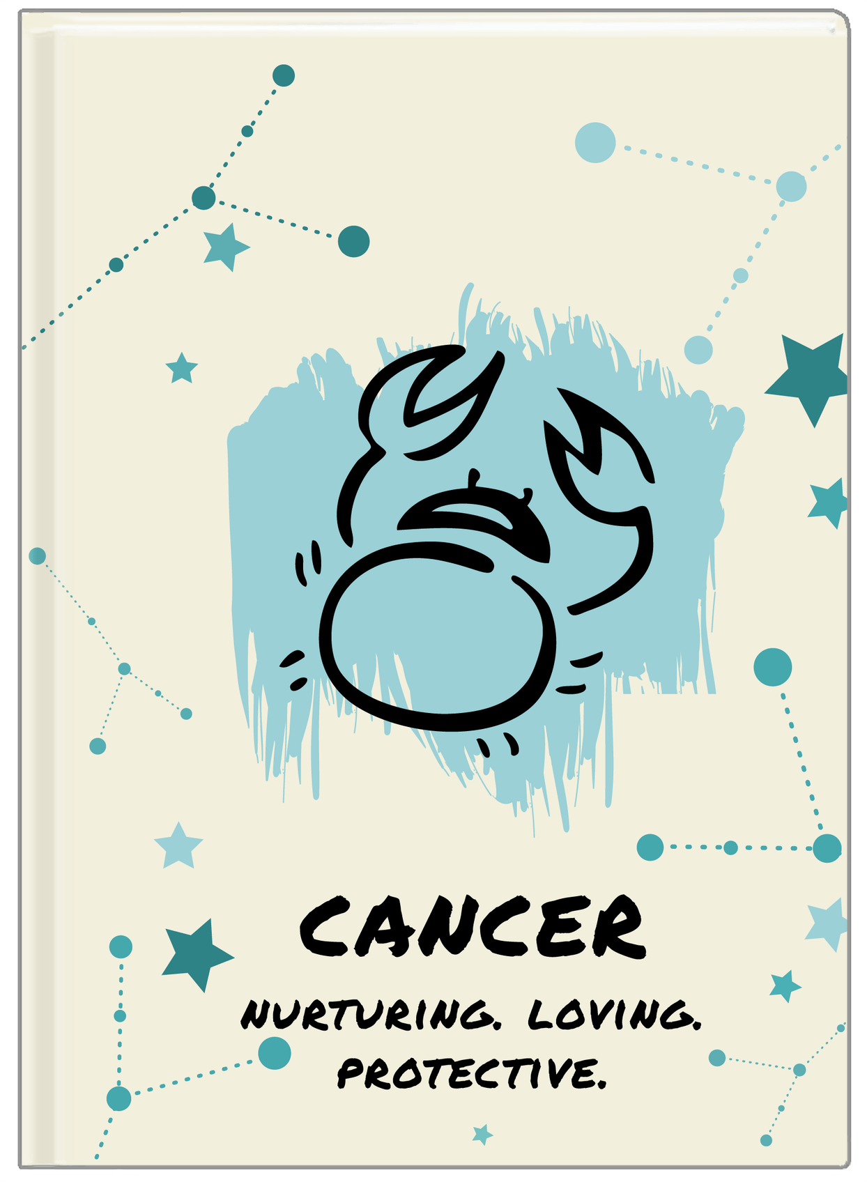 Zodiac Sign Journal - Characteristics of a Cancer - Front View