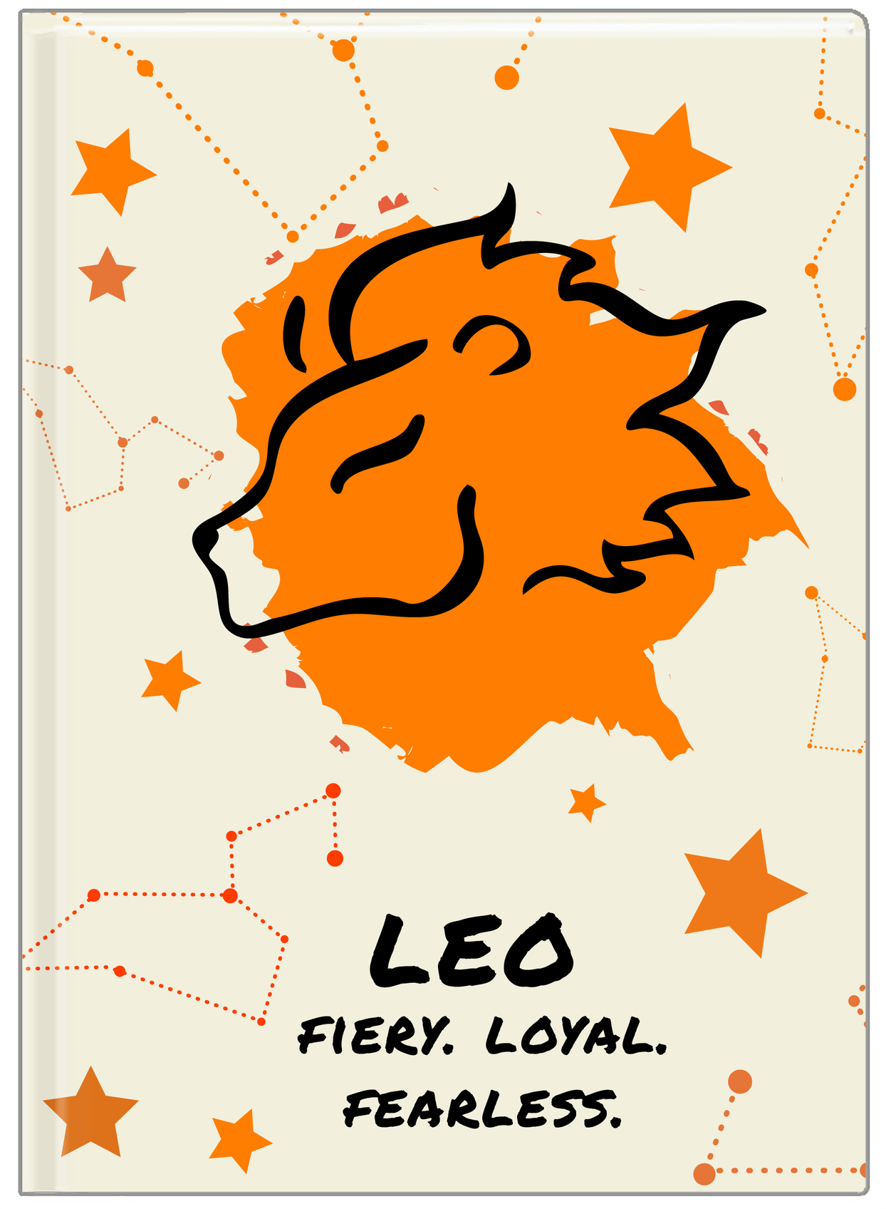 Zodiac Sign Journal - Characteristics of a Leo - Front View