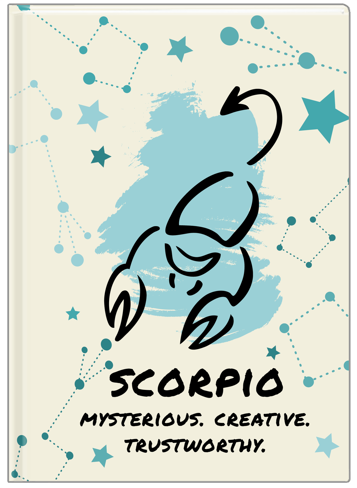 Zodiac Sign Journal - Characteristics of a Scorpio - Front View