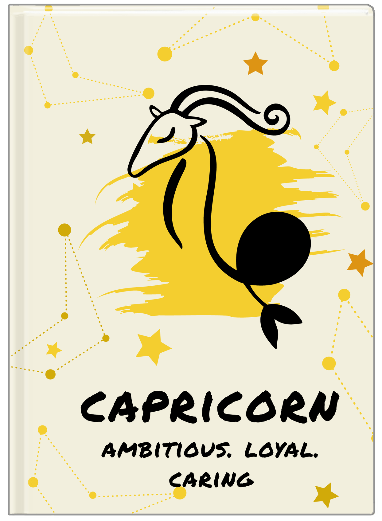 Zodiac Sign Journal - Characteristics of a Capricorn - Front View