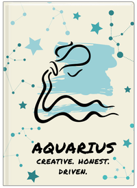 Thumbnail for Zodiac Sign Journal - Characteristics of an Aquarius - Front View