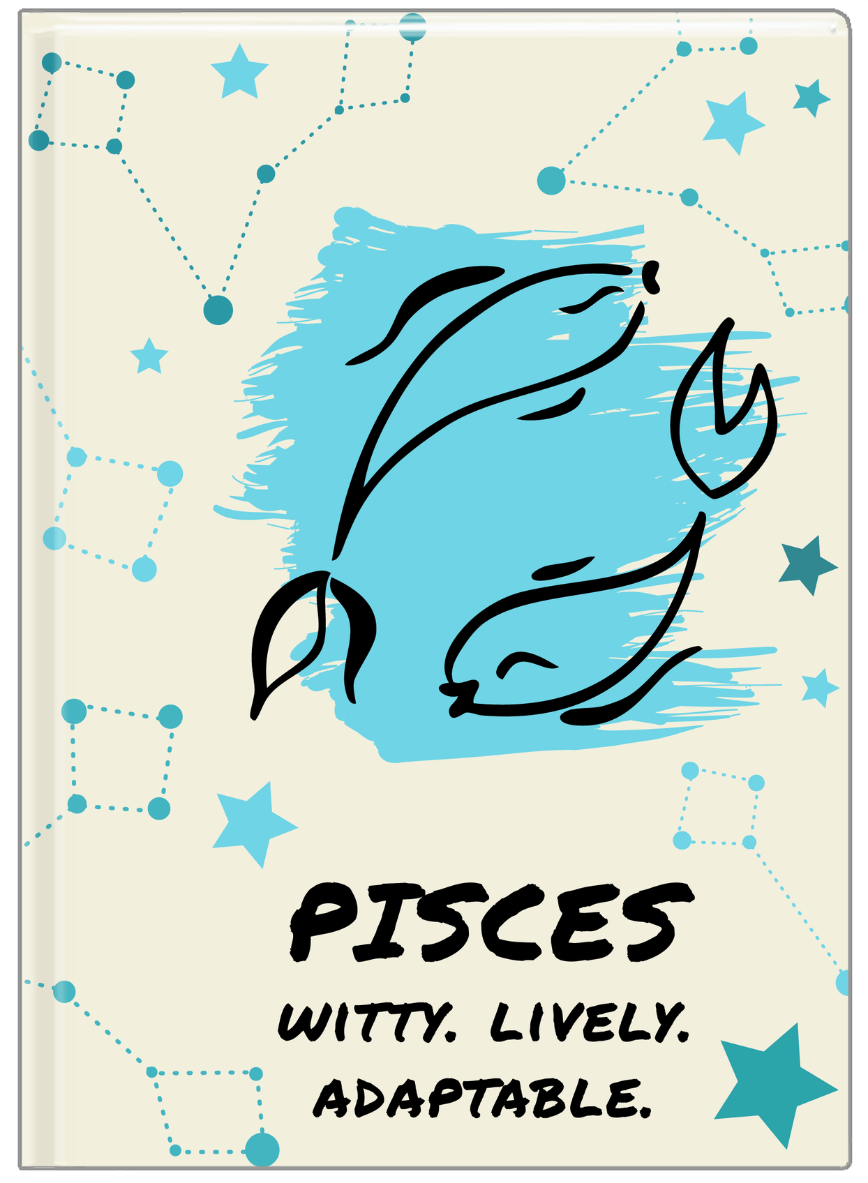 Zodiac Sign Journal - Characteristics of a Pisces - Front View