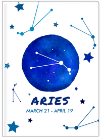 Thumbnail for Zodiac Sign Journal - Date Range - Aries - Front View