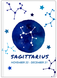 Thumbnail for Zodiac Sign Journal - Date Range - Sagittarius - Front View