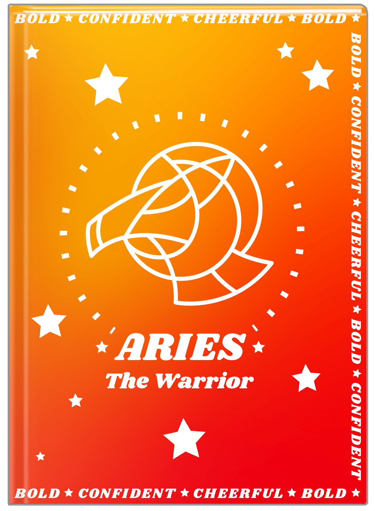 Zodiac Sign Journal - Traits of an Aries - Front View