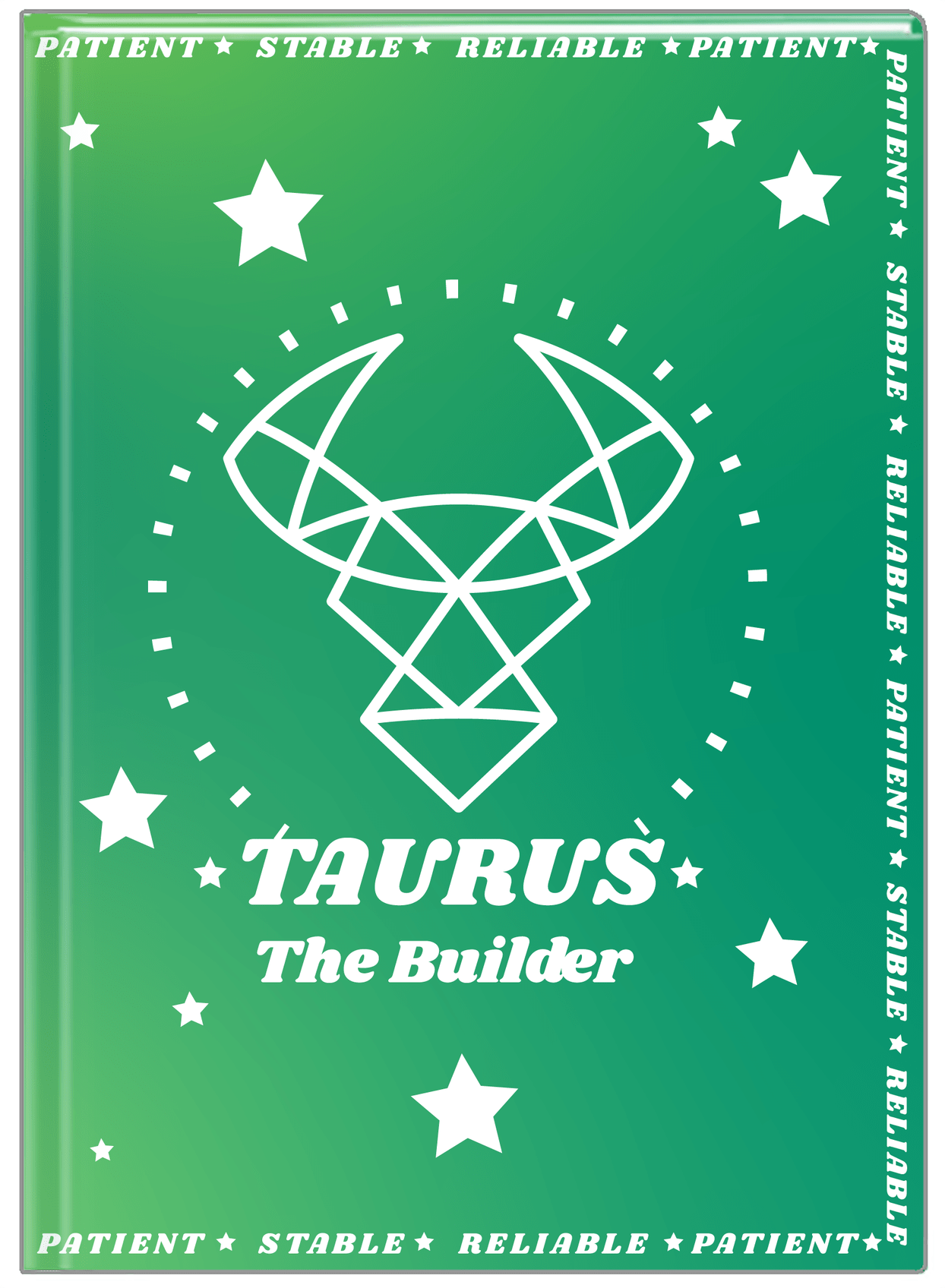 Zodiac Sign Journal - Traits of a Taurus - Front View