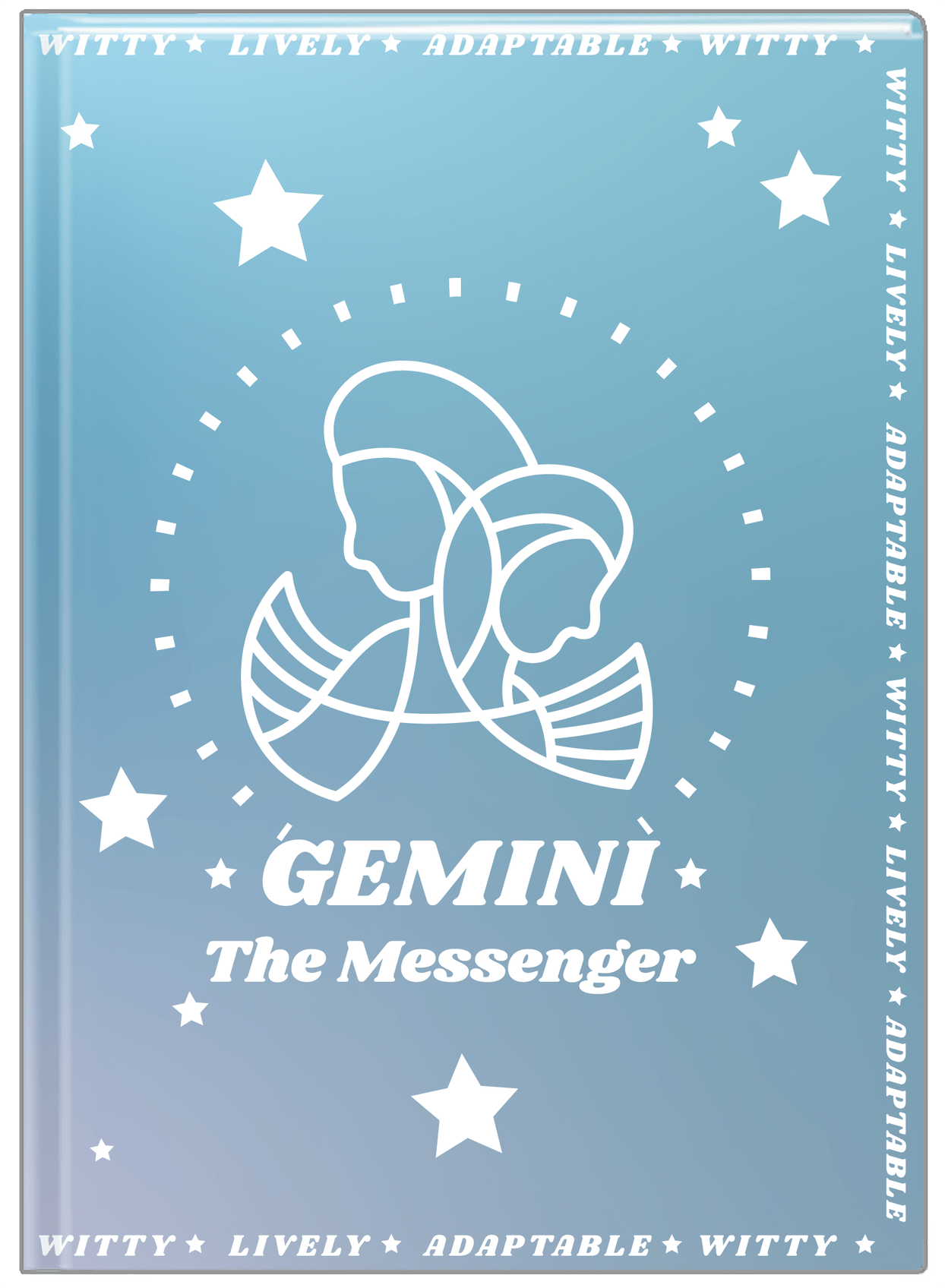 Zodiac Sign Journal - Traits of a Gemini - Front View