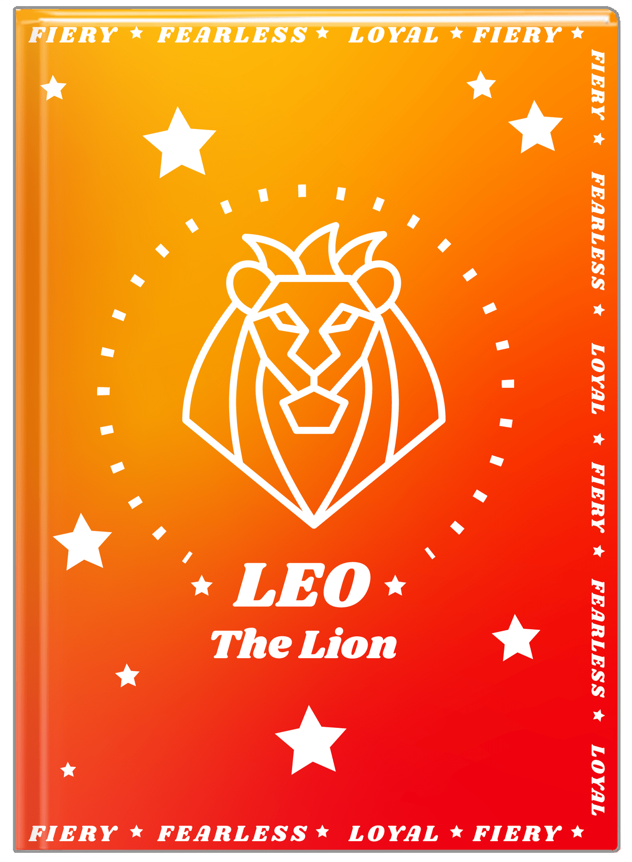 Zodiac Sign Journal - Traits of a Leo - Front View