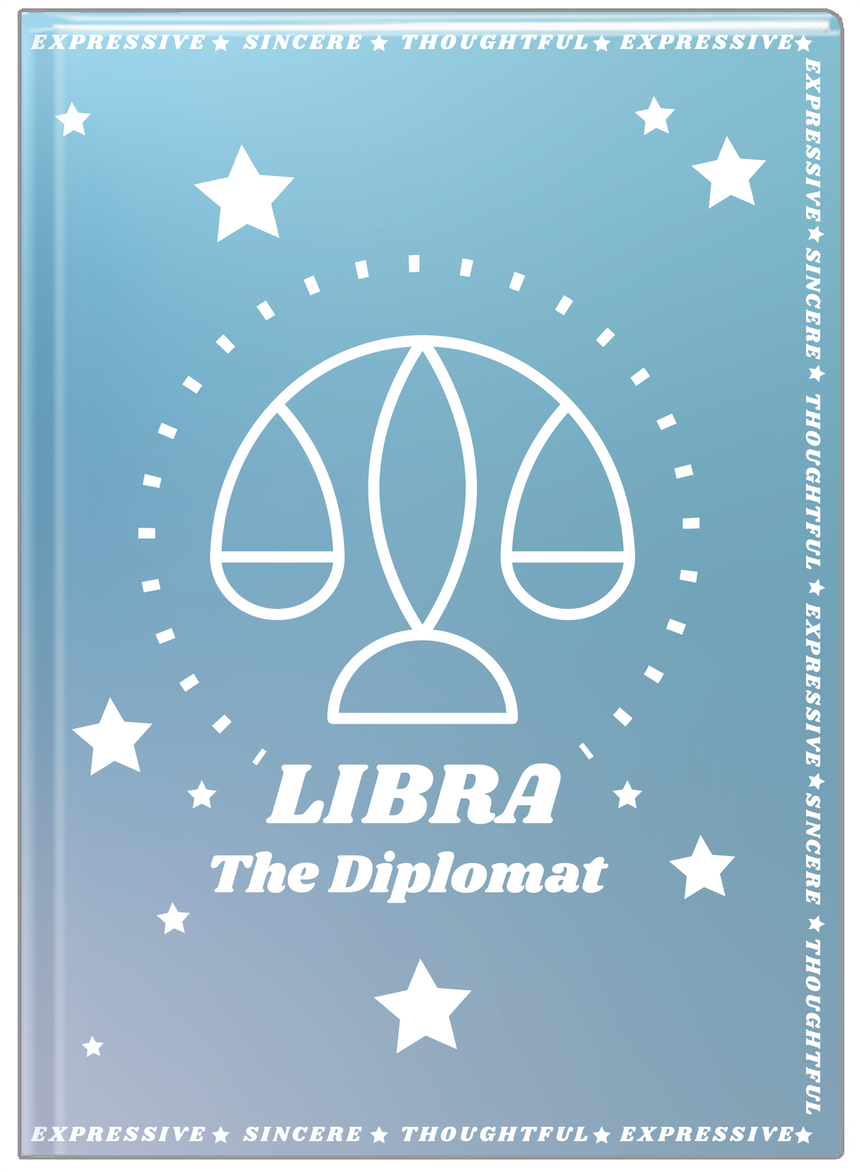 Zodiac Sign Journal - Traits of a Libra - Front View