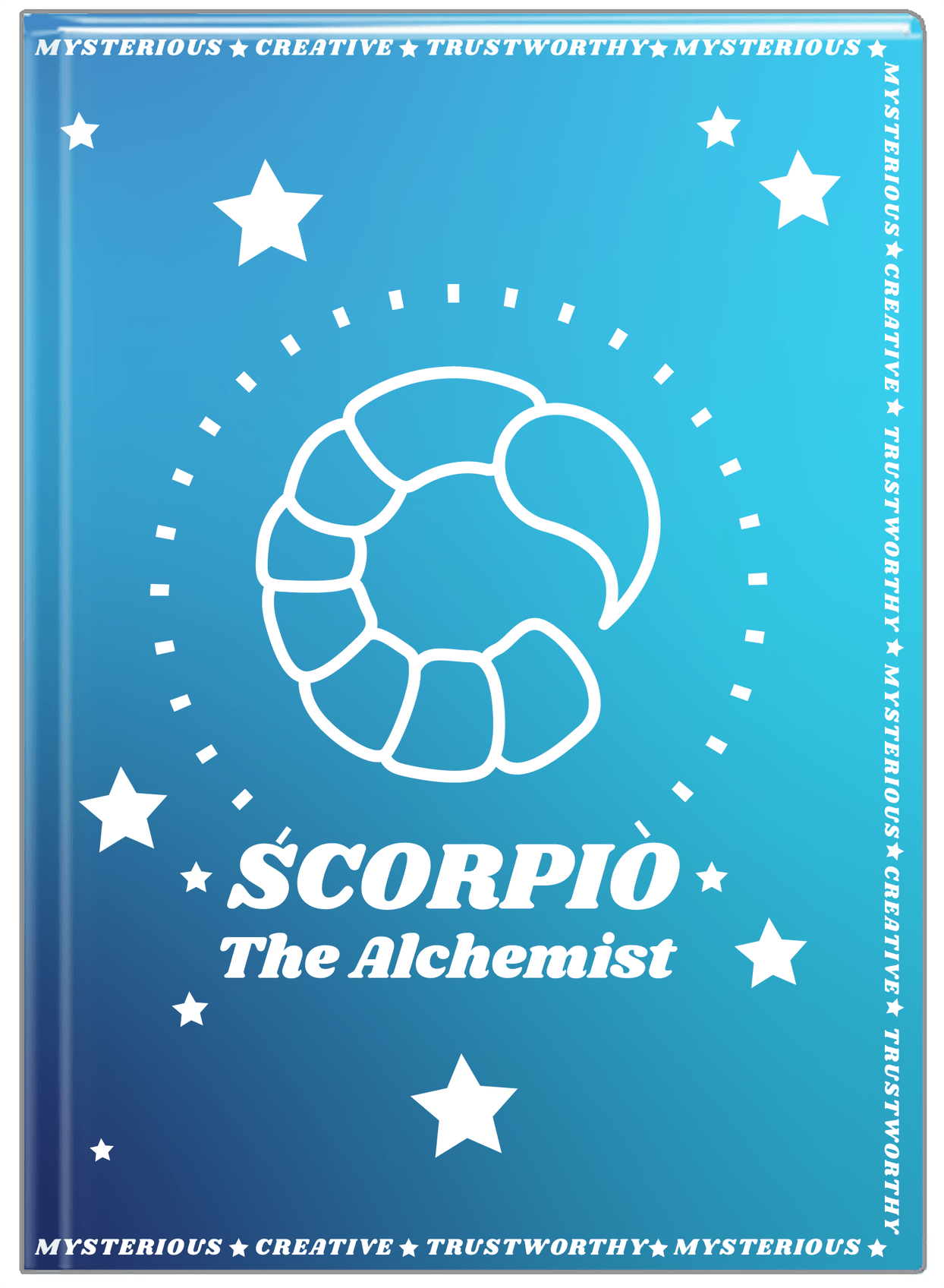 Zodiac Sign Journal - Traits of a Scorpio - Front View