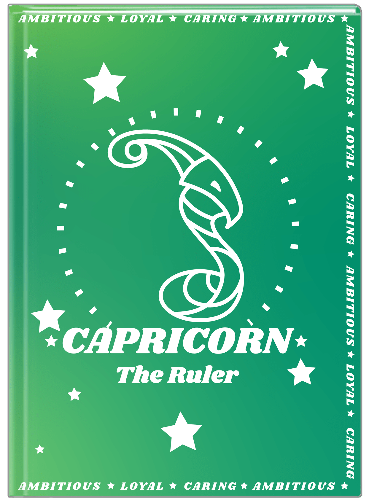 Zodiac Sign Journal - Traits of a Capricorn - Front View