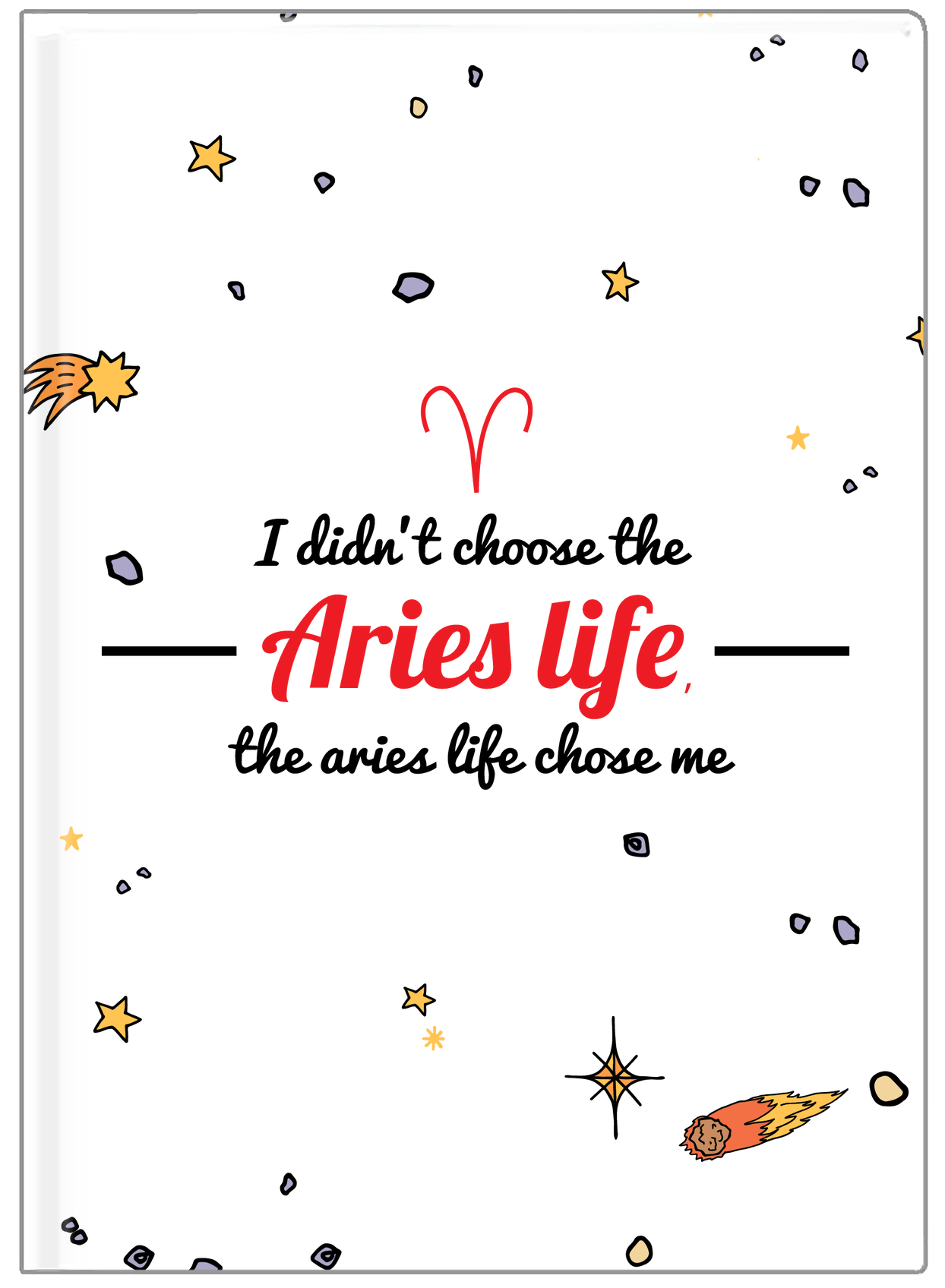 Zodiac Sign Journal - Aries Life - Front View