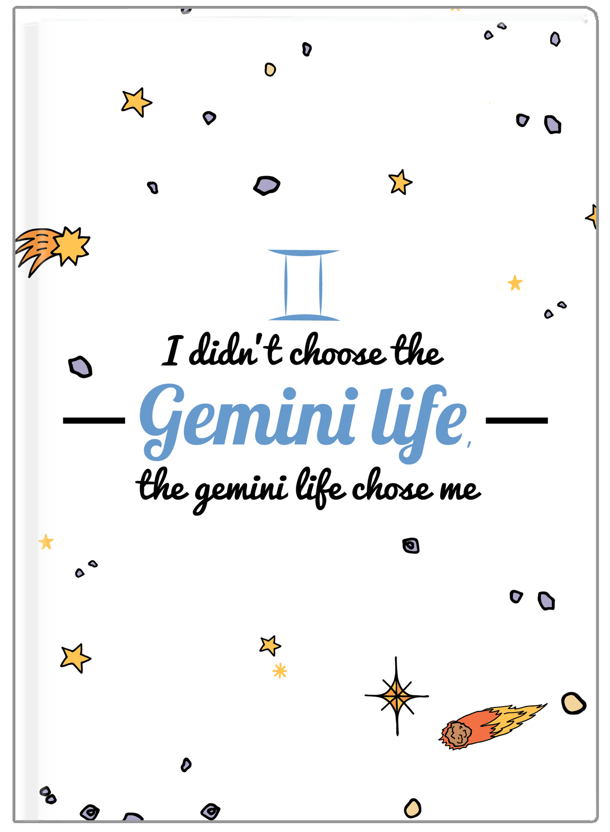 Zodiac Sign Journal - Gemini Life - Front View