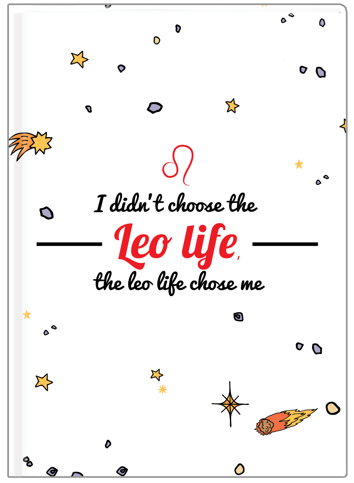 Zodiac Sign Journal - Leo Life - Front View