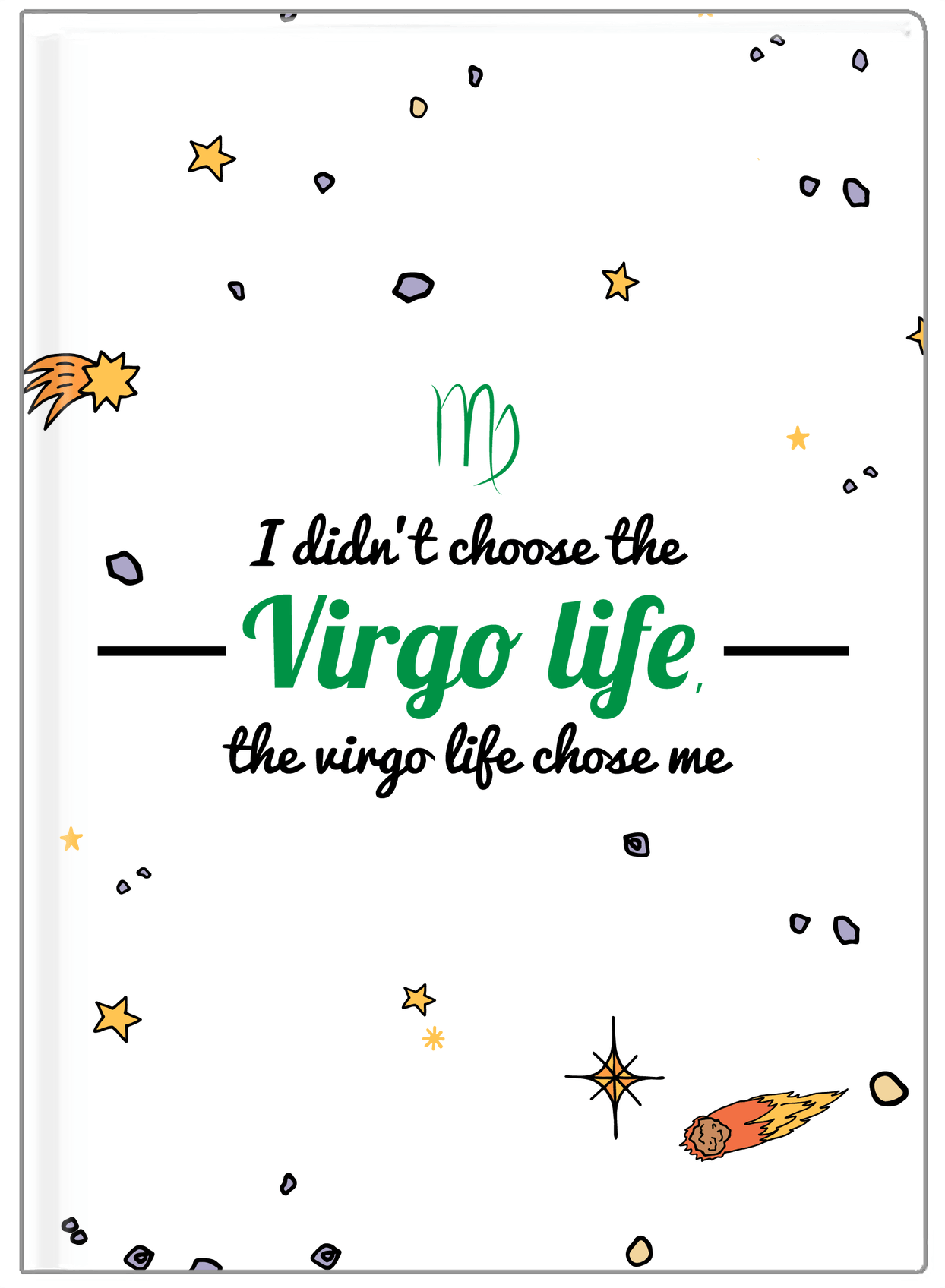 Zodiac Sign Journal - Virgo Life - Front View