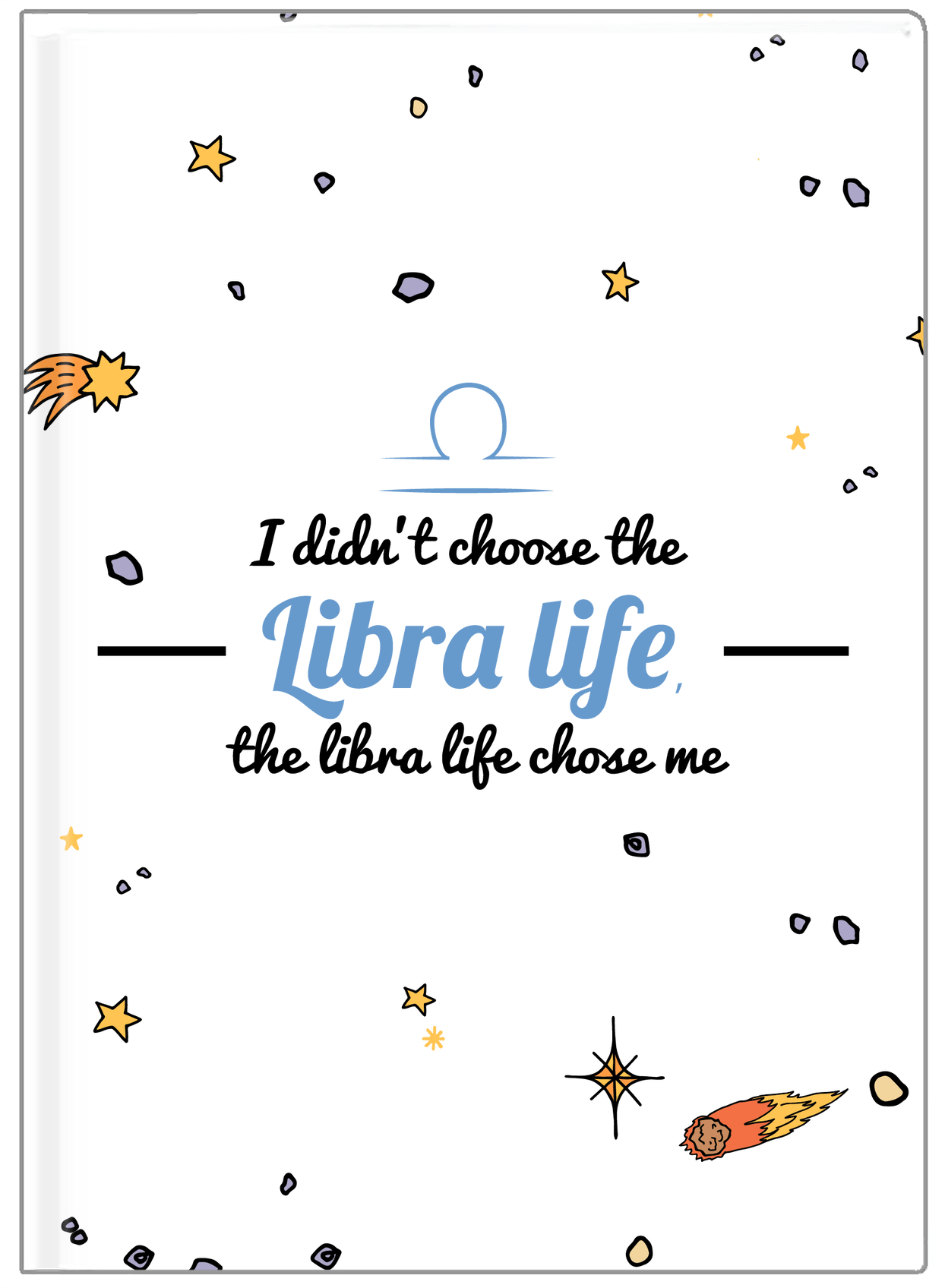 Zodiac Sign Journal - Libra Life - Front View
