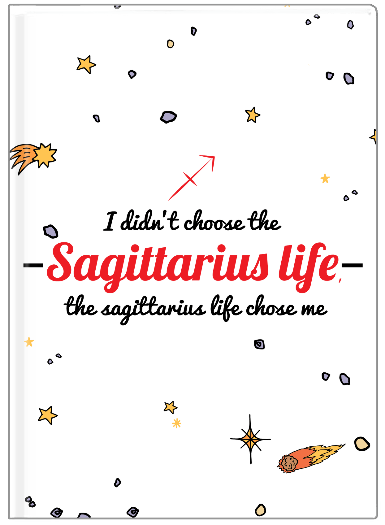 Zodiac Sign Journal - Sagittarius Life - Front View