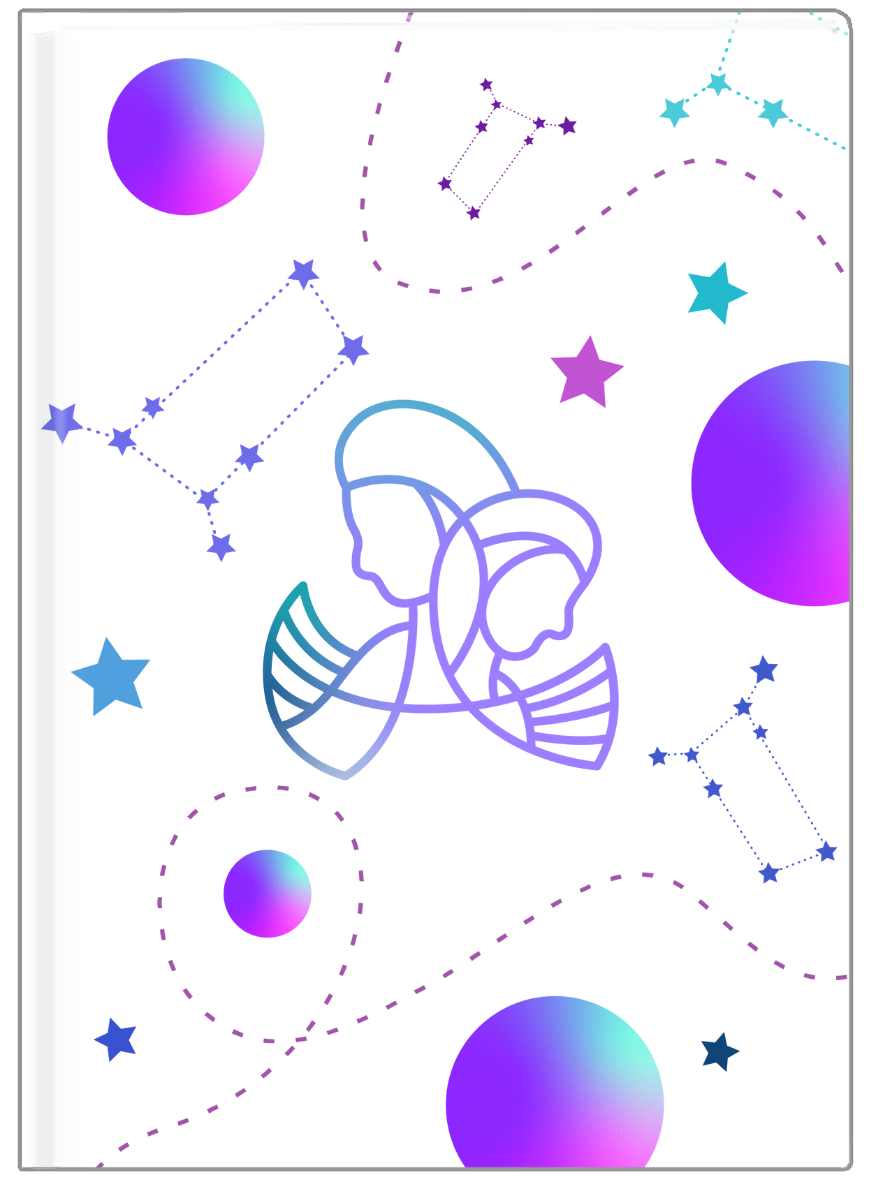 Zodiac Sign Journal - Constellations - Gemini - Front View