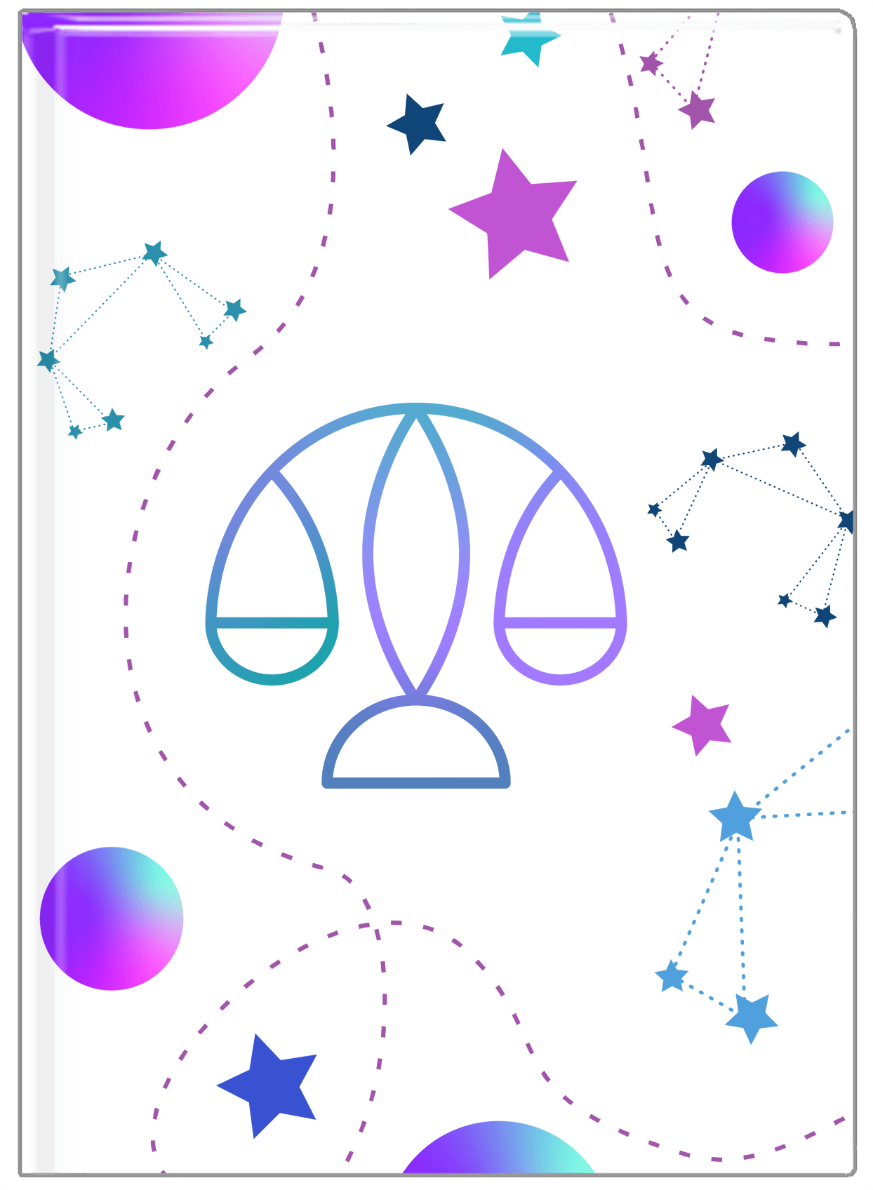 Zodiac Sign Journal - Constellations - Libra - Front View