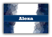Thumbnail for Personalized Zodiac Sign Canvas Wrap & Photo Print - Night Sky - Ribbon Nameplate - Front View