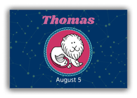 Thumbnail for Personalized Zodiac Sign Canvas Wrap & Photo Print - Constellation Circle - Leo - Front View