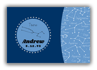 Thumbnail for Personalized Zodiac Sign Canvas Wrap & Photo Print - Constellation Circle - Taurus - Front View