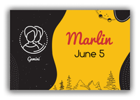 Thumbnail for Personalized Zodiac Sign Canvas Wrap & Photo Print - Line Art - Gemini - Front View