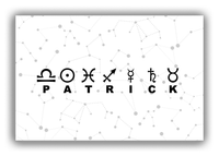 Thumbnail for Personalized Zodiac Sign Canvas Wrap & Photo Print - Constellation Font - Front View
