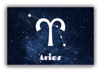 Thumbnail for Personalized Zodiac Sign Canvas Wrap & Photo Print - Night Sky - Aries - Front View