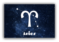Thumbnail for Personalized Zodiac Sign Canvas Wrap & Photo Print - Night Sky - Aries - Front View