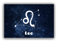 Thumbnail for Personalized Zodiac Sign Canvas Wrap & Photo Print - Night Sky - Leo - Front View