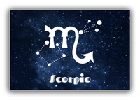 Thumbnail for Personalized Zodiac Sign Canvas Wrap & Photo Print - Night Sky - Scorpio - Front View
