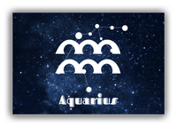 Thumbnail for Personalized Zodiac Sign Canvas Wrap & Photo Print - Night Sky - Aquarius - Front View