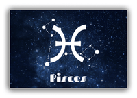 Thumbnail for Personalized Zodiac Sign Canvas Wrap & Photo Print - Night Sky - Pisces - Front View