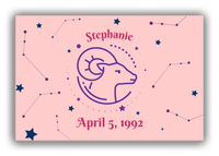 Thumbnail for Personalized Zodiac Sign Canvas Wrap & Photo Print - Constellation - Aries - Front View