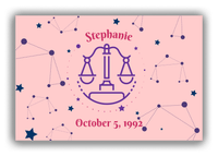 Thumbnail for Personalized Zodiac Sign Canvas Wrap & Photo Print - Constellation - Libra - Front View
