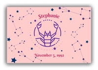 Thumbnail for Personalized Zodiac Sign Canvas Wrap & Photo Print - Constellation - Scorpio - Front View