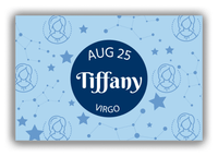 Thumbnail for Personalized Zodiac Sign Canvas Wrap & Photo Print - Constellation Circle - Virgo - Front View