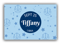 Thumbnail for Personalized Zodiac Sign Canvas Wrap & Photo Print - Constellation Circle - Libra - Front View