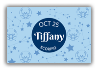 Thumbnail for Personalized Zodiac Sign Canvas Wrap & Photo Print - Constellation Circle - Scorpio - Front View