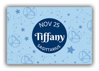 Thumbnail for Personalized Zodiac Sign Canvas Wrap & Photo Print - Constellation Circle - Sagittarius - Front View