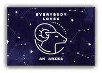 Thumbnail for Zodiac Sign Canvas Wrap & Photo Print - Everybody Loves an Aries - Front View