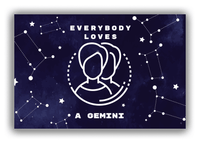 Thumbnail for Zodiac Sign Canvas Wrap & Photo Print - Everybody Loves a Gemini - Front View