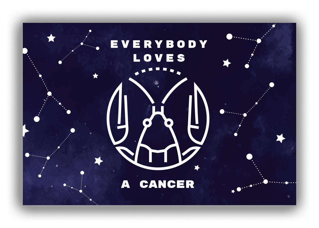 Zodiac Sign Canvas Wrap & Photo Print - Everybody Loves a Cancer - Front View