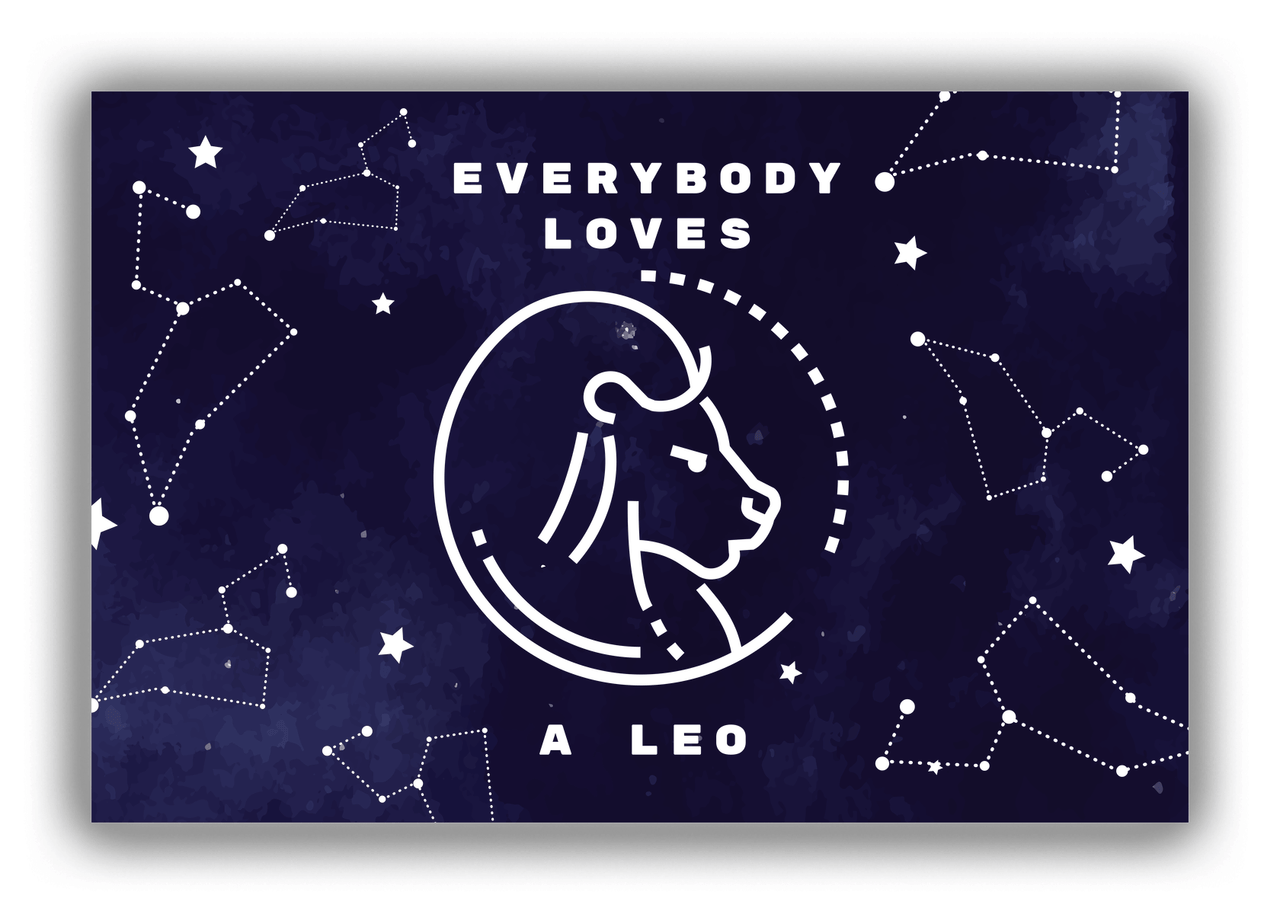 Zodiac Sign Canvas Wrap & Photo Print - Everybody Loves a Leo - Front View