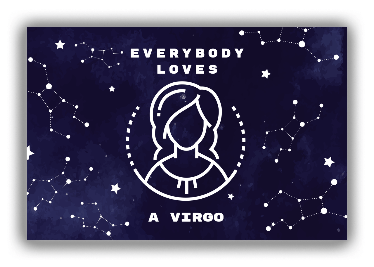 Zodiac Sign Canvas Wrap & Photo Print - Everybody Loves a Virgo - Front View