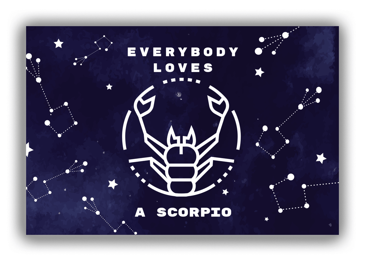 Zodiac Sign Canvas Wrap & Photo Print - Everybody Loves a Scorpio - Front View